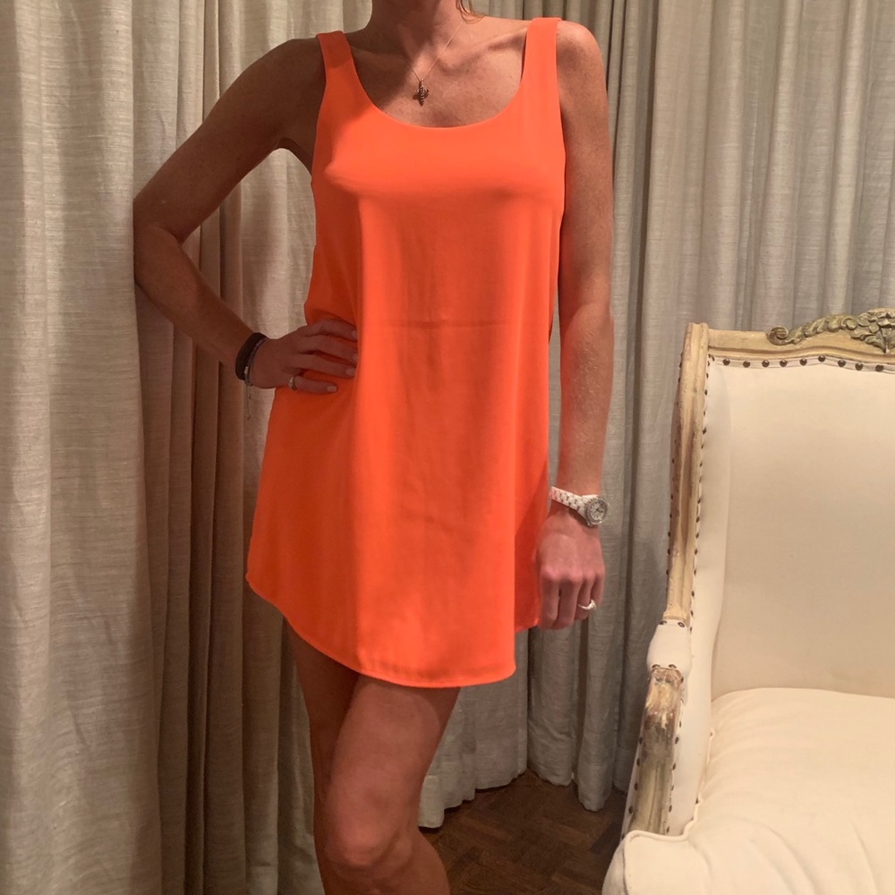Blaque Label neon orange dress